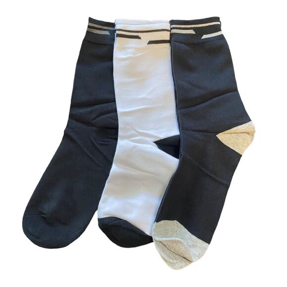Cotton Blend Socks NEW Lot of 3  One Size - Picture 1 of 1